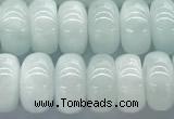 CMS2138 15 inches 6*10mm rondelle blue moonstone beads