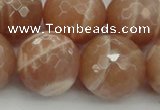 CMS947 15.5 inches 18mm faceted round A grade moonstone gemstone beads