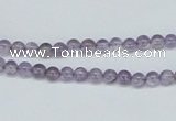 CNA100 15.5 inches 4mm round natural amethyst beads wholesale