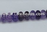 CNA109 15.5 inches 5*10mm rondelle natural amethyst beads wholesale