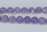 CNA111 15.5 inches 8mm faceted round natural amethyst beads