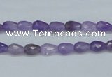 CNA120 15.5 inches 5*7mm faceted teardrop natural amethyst beads