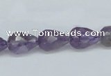 CNA121 15.5 inches 10*14mm faceted teardrop natural amethyst beads