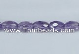 CNA124 15.5 inches 7*10mm faceted rice natural amethyst beads
