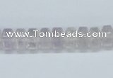 CNA128 15.5 inches 6*10mm rondelle natural amethyst beads wholesale