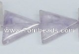 CNA138 15.5 inches 28*28mm triangle natural amethyst beads wholesale