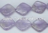 CNA140 15.5 inches 16*16mm diamond natural amethyst beads