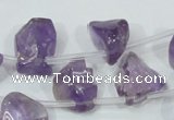 CNA205 15.5 inches 12*20mm natural amethyst gemstone chips beads