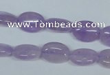CNA444 15.5 inches 10*14mm oval natural lavender amethyst beads