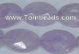 CNA458 15.5 inches 18*25mm faceted oval natural lavender amethyst beads