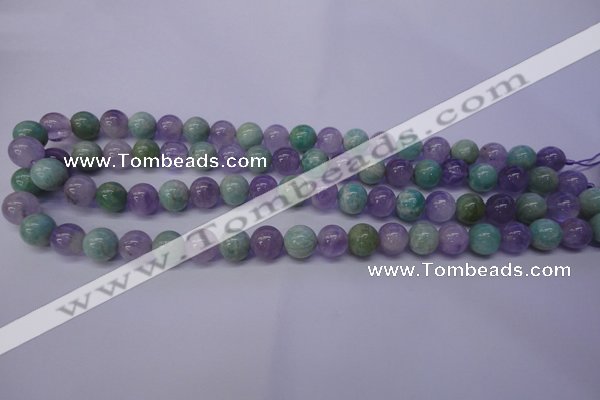 CNA653 15 inches 10mm round lavender amethyst & amazonite beads