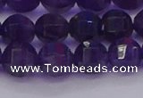 CNA752 15.5 inches 8mm faceted round natural amethyst beads