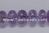CNA812 15.5 inches 10*16mm rondelle natural light amethyst beads