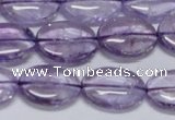 CNA831 15.5 inches 12*16mm oval natural light amethyst beads