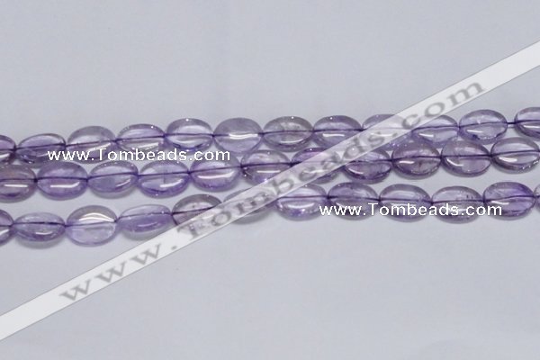 CNA832 15.5 inches 13*18mm oval natural light amethyst beads