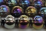 CNC254 15.5 inches 12mm round AB-color white crystal beads