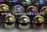 CNC255 15.5 inches 14mm round AB-color white crystal beads
