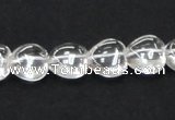CNC36 10*10mm heart grade AB natural white crystal beads wholesale