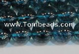 CNC424 15.5 inches 12mm round dyed natural white crystal beads