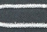 CNC68 2*4mm faceted rondelle grade A natural white crystal beads