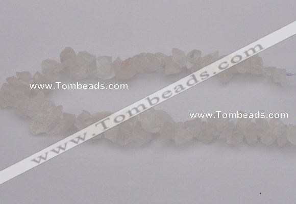 CNG1115 15.5 inches 8*12mm - 13*18mm nuggets white crystal beads