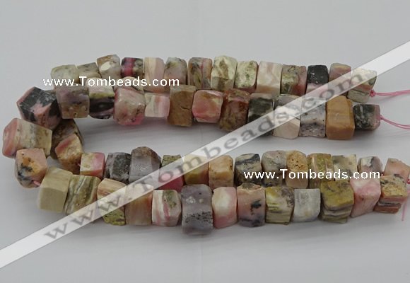 CNG1173 15.5 inches 12*16mm - 15*20mm nuggets pink opal gemstone beads