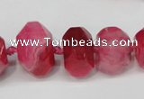 CNG1365 15.5 inches 8*12mm - 22*30mm faceted nuggets agate beads
