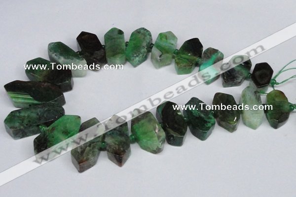 CNG1395 15.5 inches 15*25mm - 20*40mm wand agate gemstone beads