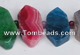 CNG1397 15.5 inches 15*25mm - 20*40mm wand agate gemstone beads