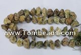 CNG1599 15.5 inches 15*20mm - 20*25mm nuggets green garnet beads