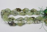 CNG1709 15.5 inches 15*20mm - 18*35mm nuggets prehnite beads
