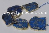 CNG2123 8 inches 30*45mm - 40*48mm freeform sea sediment jasper beads