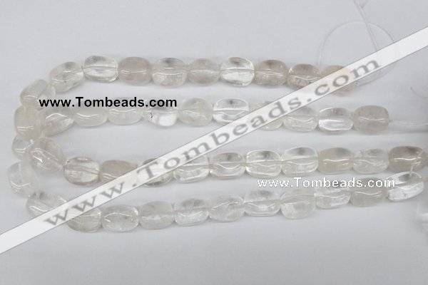 CNG23 15.5 inches 12*17mm nuggets white crystal gemstone beads