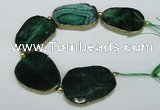 CNG2401 7.5 inches 35*45mm - 45*55mm freeform agate gemstone beads