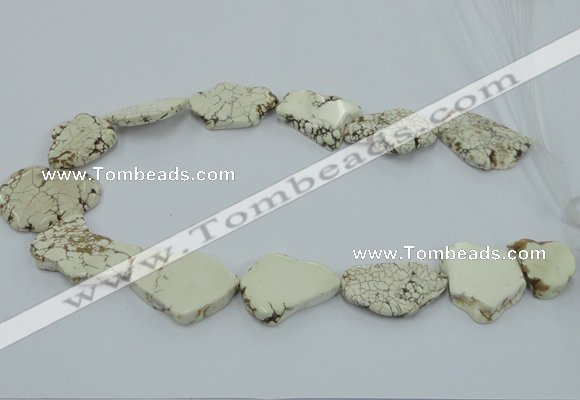 CNG2510 15.5 inches 25*30mm - 35*40mm freeform turquoise beads