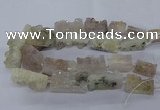 CNG2631 15.5 inches 20*25mm - 23*42mm freeform druzy amethyst beads