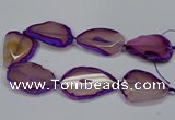 CNG2665 15.5 inches 30*40mm - 40*55mm freeform agate beads