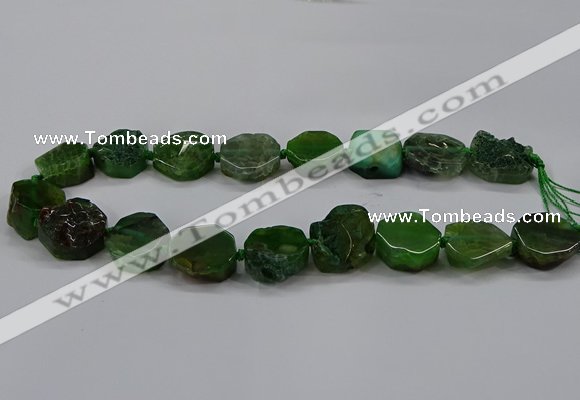 CNG2772 15.5 inches 20*22mm - 22*26mm freeform agate beads