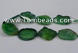 CNG2788 15.5 inches 35*40mm - 45*50mm freeform agate beads