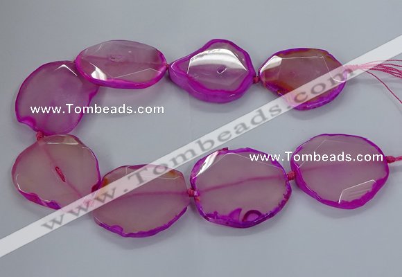 CNG2790 15.5 inches 30*40mm - 40*55mm freeform agate beads