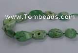 CNG2811 15.5 inches 25*35mm - 30*45mm freeform druzy agate beads