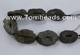 CNG2817 15.5 inches 30*45mm - 40*55mm freeform druzy agate beads