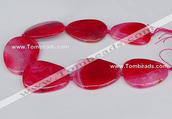 CNG3351 15.5 inches 40*50mm - 45*60mm freeform agate beads