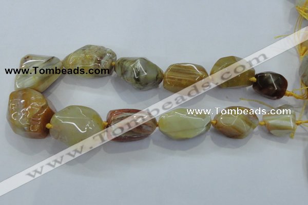 CNG416 15.5 inches 18*20mm - 28*40mm nuggets agate gemstone beads