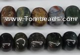CNG44 15.5 inches 11*15mm nuggets Indian agate gemstone beads