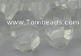 CNG5335 15.5 inches 13*18mm - 20*30mm faceted nuggets white crystal beads