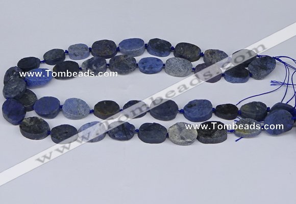 CNG5564 15.5 inches 12*16mm - 18*22mm freeform blue dumortierite beads