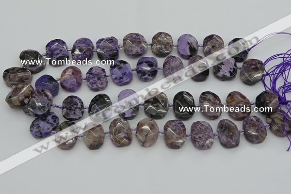 CNG5697 15.5 inches 13*18mm - 15*20mm faceted freeform charoite beads