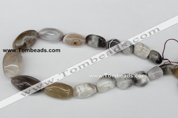 CNG57 15.5 inches 12*18mm - 25*35mm nuggets botswana agate beads