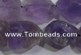 CNG574 15.5 inches 16*18mm nuggets amethyst gemstone beads
